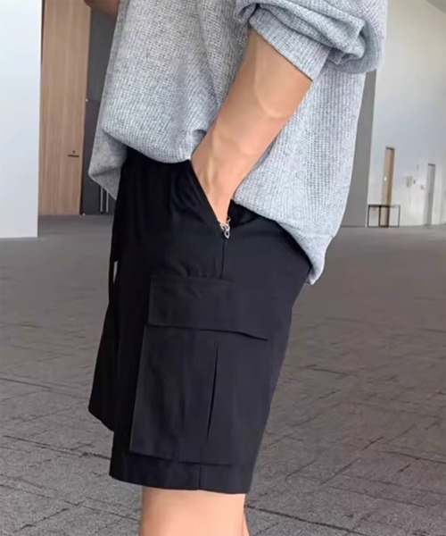 WESTBOY(ウエストボーイ)の「ストリート カーゴポケット ドローコード ショーツ WO26S14PT05(その他パンツ・メンズ・ブラック/ベージュ/ホワイト・L/M/XL)」の15枚目の写真