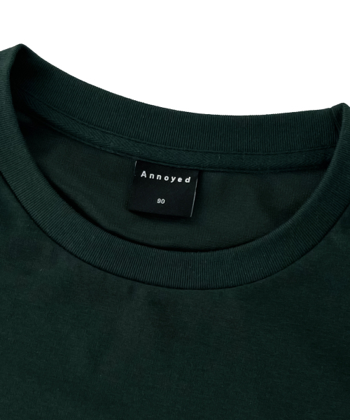ANNOYED(アノイド)の「スマイルロゴ半袖Tシャツ LQ7TU436_DARK GREEN(Tシャツ/カットソー・メンズ・その他・95/100/105)」の3枚目の写真