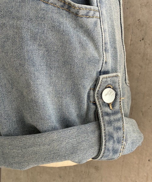 meJane(ミージェーン)の「ロープアップ デニムショートパンツ(デニムパンツ・レディース・ブルー/ブラック・L/M/S)」の15枚目の写真