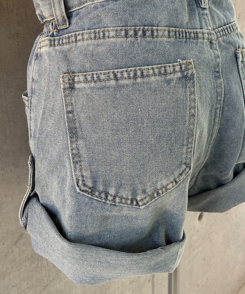 meJane(ミージェーン)の「ロープアップ デニムショートパンツ(デニムパンツ・レディース・ブルー/ブラック・L/M/S)」の16枚目の写真