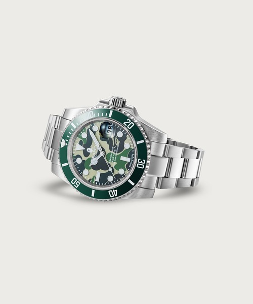 A BATHING APE(アベイシングエイプ)の「TYPE 1 BAPEX(アナログ腕時計・メンズ・ブルー/グリーン・FREE)」の3枚目の写真