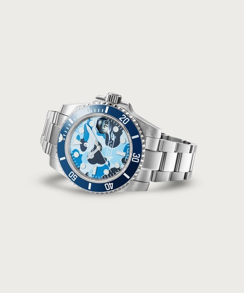 A BATHING APE(アベイシングエイプ)の「TYPE 1 BAPEX(アナログ腕時計・メンズ・ブルー/グリーン・FREE)」の4枚目の写真