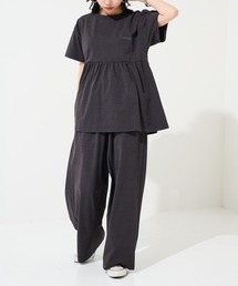 Cassette Chart（カセットチャート）の「【THOUSAND MILE】GATHERED WAIST T-SHIRT ＆ WIDE PANTS セットアップ（セットアップ）」