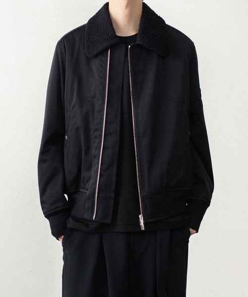ATTACHMENT(アタッチメント)の「NY/CO サテン B-15 ジャケット / NY/CO SATIN B-15 JACKET(ミリタリージャケット・メンズ・グレー/ブラック・2/1/4/3)」の1枚目の写真