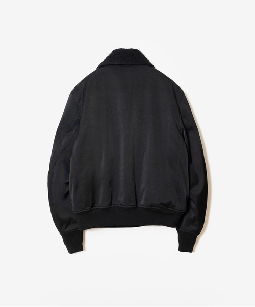 ATTACHMENT(アタッチメント)の「NY/CO サテン B-15 ジャケット / NY/CO SATIN B-15 JACKET(ミリタリージャケット・メンズ・グレー/ブラック・2/1/4/3)」の3枚目の写真