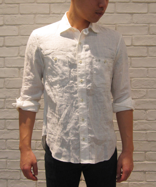 McGREGOR（マックレガー）の「ワークシャツ（シャツ/ブラウス・メンズ・アイボリー/ターコイズブルー/ネイビー・M/L/LL）」の2枚目の写真