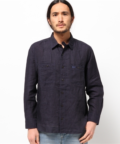 McGREGOR（マックレガー）の「ワークシャツ（シャツ/ブラウス・メンズ・アイボリー/ターコイズブルー/ネイビー・M/L/LL）」の8枚目の写真