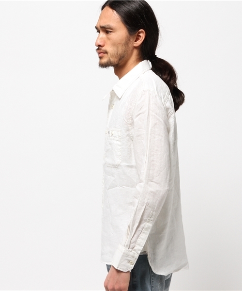 McGREGOR（マックレガー）の「ワークシャツ（シャツ/ブラウス・メンズ・アイボリー/ターコイズブルー/ネイビー・M/L/LL）」の12枚目の写真