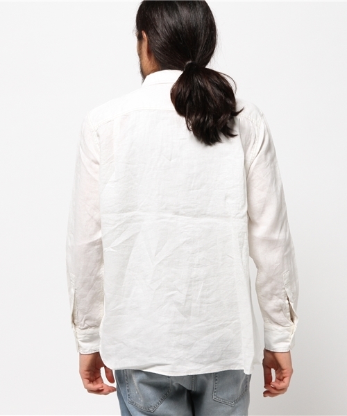 McGREGOR（マックレガー）の「ワークシャツ（シャツ/ブラウス・メンズ・アイボリー/ターコイズブルー/ネイビー・M/L/LL）」の13枚目の写真