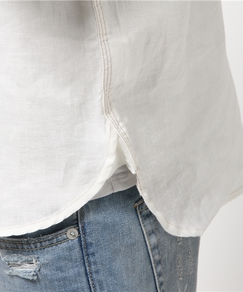 McGREGOR（マックレガー）の「ワークシャツ（シャツ/ブラウス・メンズ・アイボリー/ターコイズブルー/ネイビー・M/L/LL）」の9枚目の写真