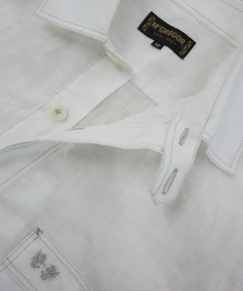 McGREGOR（マックレガー）の「ワークシャツ（シャツ/ブラウス・メンズ・アイボリー/ターコイズブルー/ネイビー・M/L/LL）」の6枚目の写真