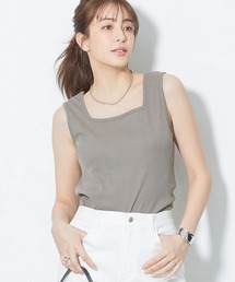 高身長 前後2WAYリブタンクトップ(トールサイズ)