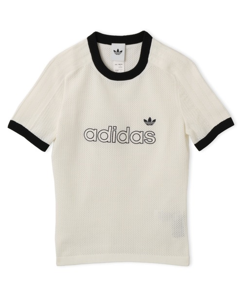 adidas（アディダス）の「adidas MESH CALI TEE / アディダス メッシュ カリ Tシャツ（Tシャツ/カットソー・レディース・ホワイト・L/M/S）」の4枚目の写真