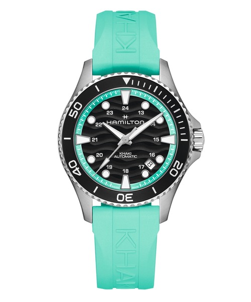 HAMILTON（ハミルトン）の「HAMILTON [ハミルトン] 腕時計 Khaki Navy （カーキ ネイビー） Scuba 自動巻き 40MM ブラック×ブルー（アナログ腕時計・メンズ・ブラック・FREE）」の2枚目の写真