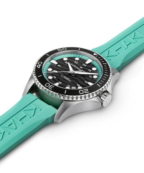 HAMILTON（ハミルトン）の「HAMILTON [ハミルトン] 腕時計 Khaki Navy （カーキ ネイビー） Scuba 自動巻き 40MM ブラック×ブルー（アナログ腕時計・メンズ・ブラック・FREE）」の3枚目の写真