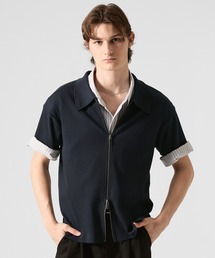 CLEL】Giza Cotton Docking Polo shirt / ギザコットン ドッキング