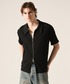 CLEL（クレイル）の「【CLEL】Giza Cotton Zip Rib T-Shirt / ギザコットン ジップリブTシャツ（Tシャツ/カットソー・M）」