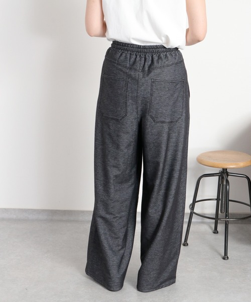 cepo(セポ)の「〈セットアップ対応〉デニムライクイージートラウザー(その他パンツ・レディース・ネイビー/ブラック・M)」の15枚目の写真