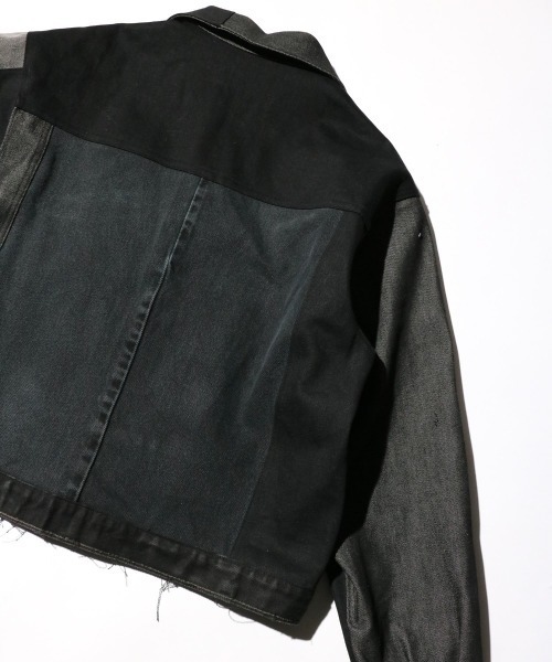 C.E.L.STORE（セルストア）の「THRIFTY LOOK / スリフティールック LEVI'S PLEATS JACKET リーバイス リメイク プリーツジャケット（ブルゾン・メンズ・ブラック・ONE SIZE）」の13枚目の写真
