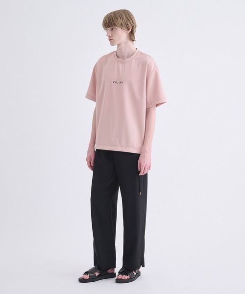 CULLNI(クルニ)の「【CULLNI】CULLNI Logo Embroidery Ponte Rome Pullover(Tシャツ/カットソー・メンズ・タン/ブラック・1/2)」の11枚目の写真