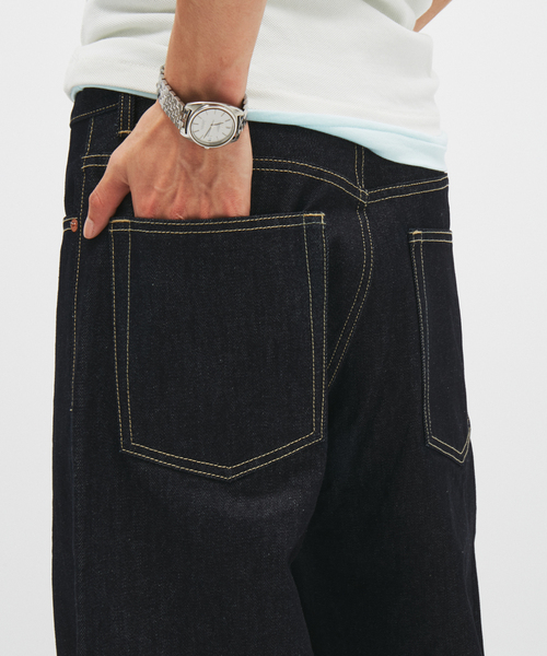 JOURNAL STANDARD(ジャーナルスタンダード)の「13オンス デニム 5ポケット キャノン パンツ(デニムパンツ・メンズ・ネイビー/ブラック・SMALL/MEDIUM/LARGE)」の9枚目の写真