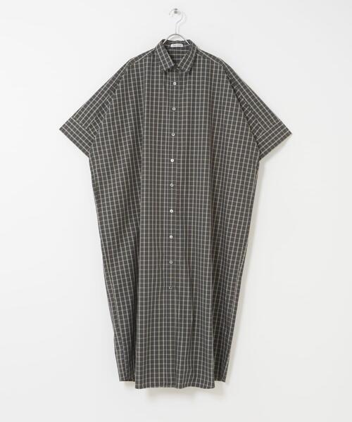 FORK&SPOON（フォークアンドスプーン）の「FORK&SPOON　ワイドシルエットシャツワンピース（ワンピース・レディース・ブルー系その他/ブラック系その他・2/1）」の6枚目の写真