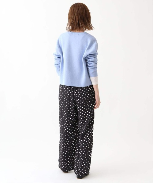 SLOBE IENA(スローブイエナ)の「《WEB限定/3サイズ展開/追加》プリントサテンイージーパンツ(その他パンツ・レディース・ブラック・36/38/40)」の15枚目の写真