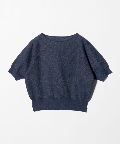 A DAY IN THE LIFE UNITED ARROWS（アデイインザライフユナイテッドアローズ）の「ダブルジャガード シアー パフスリーブニット ‐ウォッシャブル‐＜A DAY IN THE LIFE＞（ニット/セーター・レディース・グレー系/ネイビー/オフホワイト・FREE）」の3枚目の写真