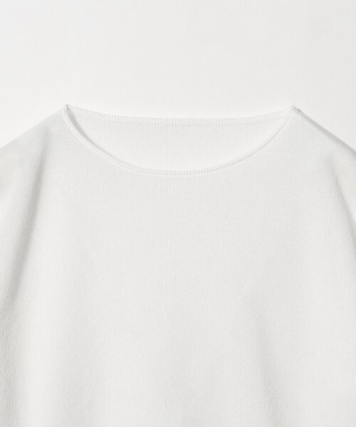 A DAY IN THE LIFE UNITED ARROWS（アデイインザライフユナイテッドアローズ）の「ダブルジャガード シアー パフスリーブニット ‐ウォッシャブル‐＜A DAY IN THE LIFE＞（ニット/セーター・レディース・グレー系/ネイビー/オフホワイト・FREE）」の9枚目の写真