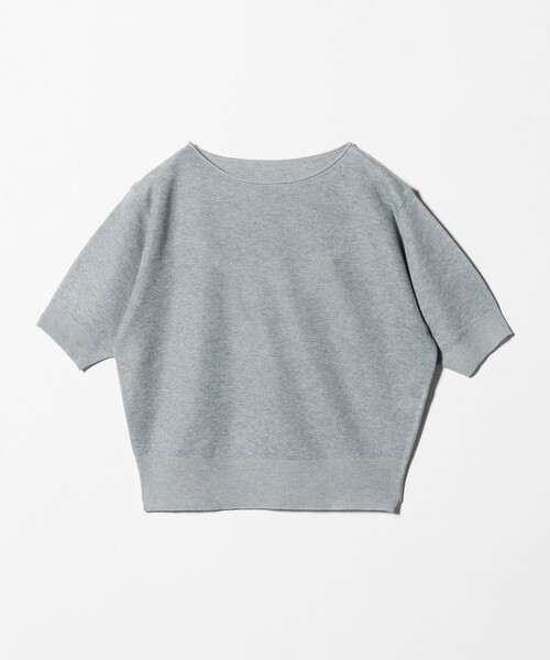 A DAY IN THE LIFE UNITED ARROWS（アデイインザライフユナイテッドアローズ）の「ダブルジャガード シアー パフスリーブニット ‐ウォッシャブル‐＜A DAY IN THE LIFE＞（ニット/セーター・レディース・グレー系/ネイビー/オフホワイト・FREE）」の11枚目の写真