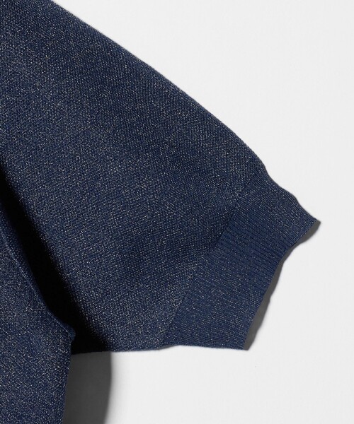 A DAY IN THE LIFE UNITED ARROWS（アデイインザライフユナイテッドアローズ）の「ダブルジャガード シアー パフスリーブニット ‐ウォッシャブル‐＜A DAY IN THE LIFE＞（ニット/セーター・レディース・グレー系/ネイビー/オフホワイト・FREE）」の16枚目の写真
