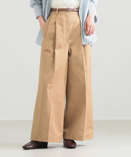 Demi-Luxe BEAMS(デミルクス ビームス)の「1タック チノパンツ(その他パンツ・レディース・グリーン系その他5/ネイビー/ベージュ・38/36)」の1枚目の写真