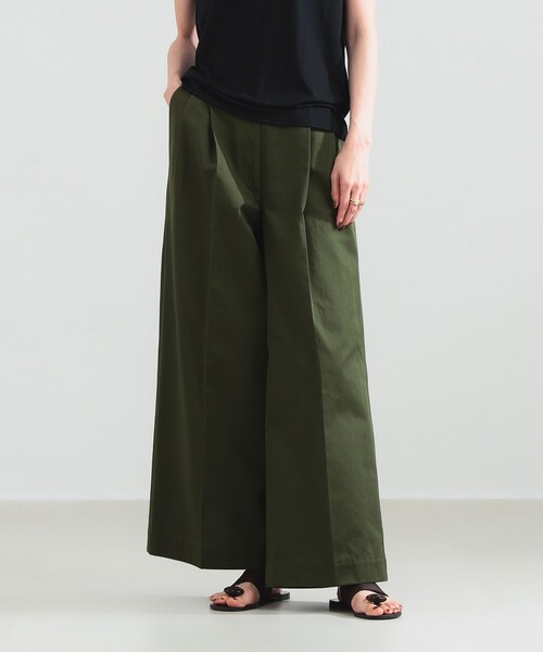 Demi-Luxe BEAMS(デミルクス ビームス)の「1タック チノパンツ(その他パンツ・レディース・グリーン系その他5/ネイビー/ベージュ・38/36)」の2枚目の写真