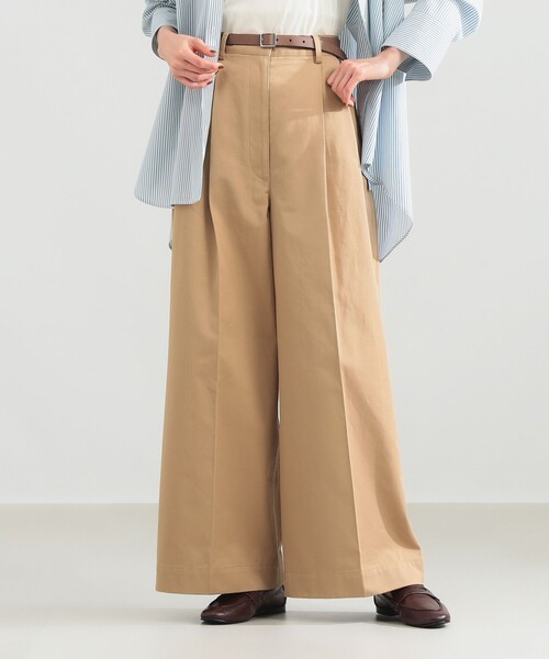 Demi-Luxe BEAMS(デミルクス ビームス)の「1タック チノパンツ(その他パンツ・レディース・グリーン系その他5/ネイビー/ベージュ・38/36)」の7枚目の写真