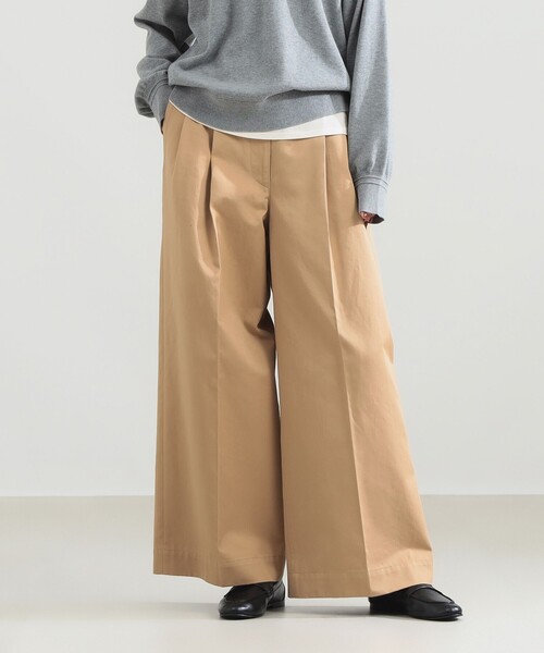 Demi-Luxe BEAMS(デミルクス ビームス)の「1タック チノパンツ(その他パンツ・レディース・グリーン系その他5/ネイビー/ベージュ・38/36)」の11枚目の写真