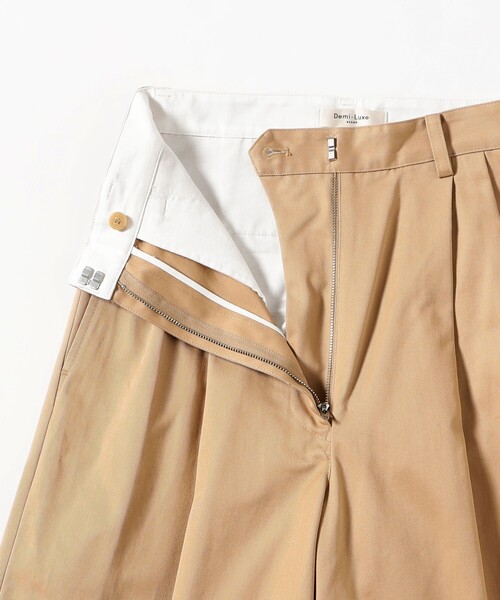 Demi-Luxe BEAMS(デミルクス ビームス)の「2タック チノパンツ(その他パンツ・レディース・グリーン系その他5/ネイビー/ベージュ・38/36)」の5枚目の写真