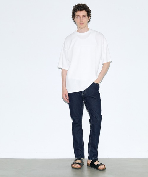 coca(coca)(コカ)の「\速乾/ライトエンボスフットボール半袖Tシャツ(Tシャツ/カットソー・メンズ・ホワイト/ブラック・L/M/XL)」の3枚目の写真