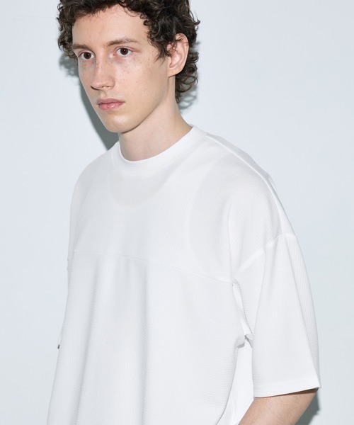 coca(coca)(コカ)の「\速乾/ライトエンボスフットボール半袖Tシャツ(Tシャツ/カットソー・メンズ・ホワイト/ブラック・L/M/XL)」の7枚目の写真