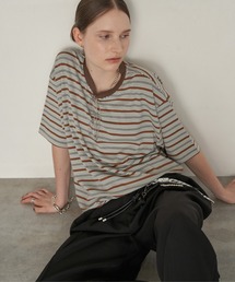 uchi.（ウチ）の「ビッグシルエットボーダー半袖Tシャツ（Tシャツ/カットソー）」
