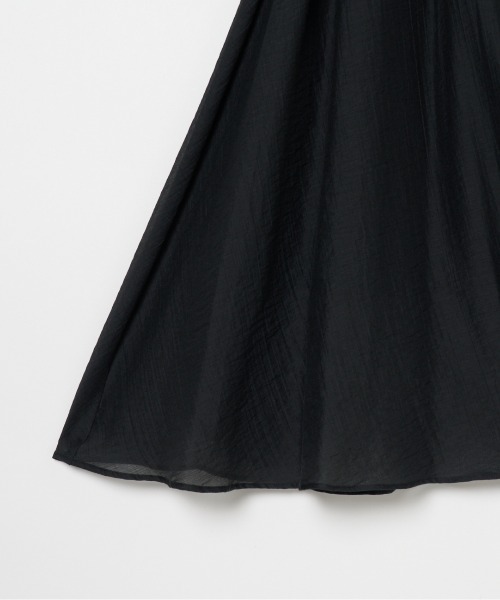 HELIOPOLE(エリオポール)の「SHEER GATHERED FLARE SKIRT / シアーギャザーフレアスカート(スカート・レディース・ワイン/ブラック・38)」の7枚目の写真