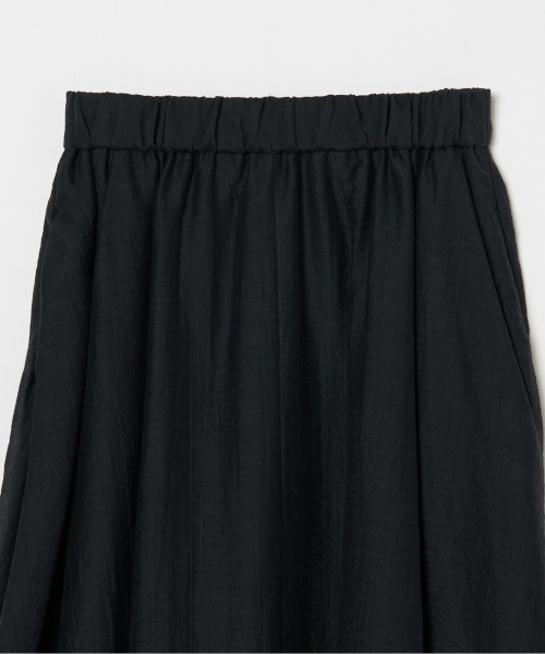 HELIOPOLE(エリオポール)の「SHEER GATHERED FLARE SKIRT / シアーギャザーフレアスカート(スカート・レディース・ワイン/ブラック・38)」の5枚目の写真