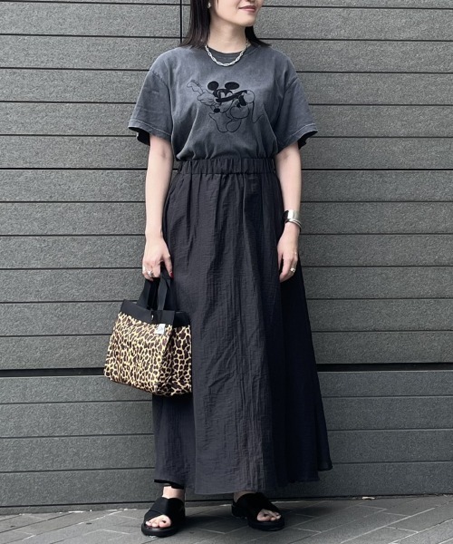 HELIOPOLE(エリオポール)の「SHEER GATHERED FLARE SKIRT / シアーギャザーフレアスカート(スカート・レディース・ワイン/ブラック・38)」の17枚目の写真