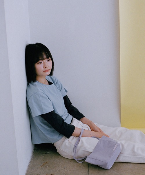 shesaidthat(シーセッドザット)の「shesaidthat - エブリディロゴT / Everyday Logo Tee(Tシャツ/カットソー・レディース・マジェンタ/ネイビー/パープル/ライトブルー・MEDIUM/SMALL)」の1枚目の写真