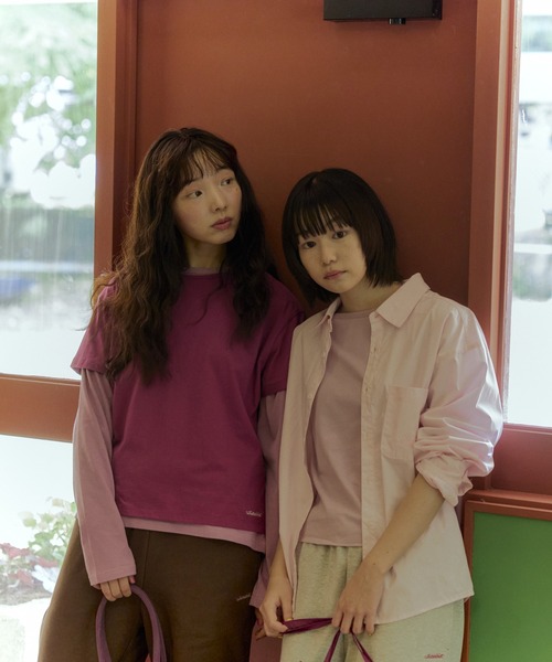 shesaidthat(シーセッドザット)の「shesaidthat - エブリディロゴT / Everyday Logo Tee(Tシャツ/カットソー・レディース・マジェンタ/ネイビー/パープル/ライトブルー・MEDIUM/SMALL)」の4枚目の写真