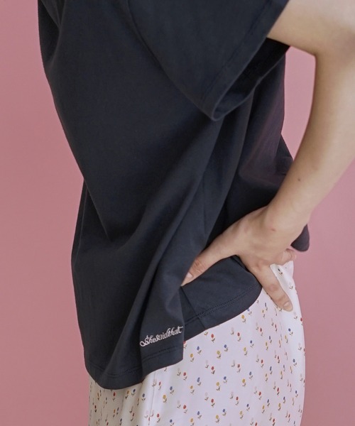 shesaidthat(シーセッドザット)の「shesaidthat - エブリディロゴT / Everyday Logo Tee(Tシャツ/カットソー・レディース・マジェンタ/ネイビー/パープル/ライトブルー・MEDIUM/SMALL)」の20枚目の写真