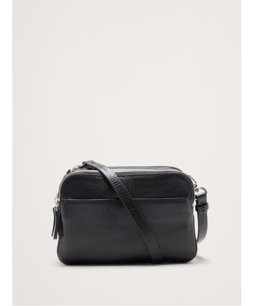 Banana Republic(バナナリパブリック)の「Vida トリプル ジップバッグ(ハンドバッグ・レディース・ブラック・ONE SIZE)」の1枚目の写真