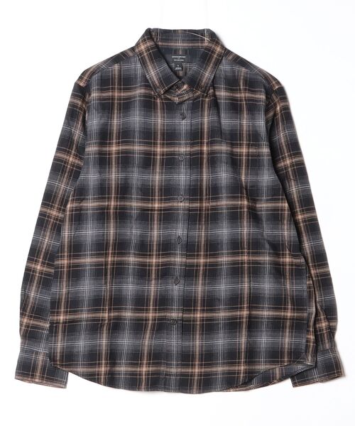 BANANA REPUBLIC FACTORY STORE（バナナリパブリック ファクトリーストア）の「BANANA REPUBLIC FACTORY STORE　　ライトウェイトフランネルシャツ（シャツ/ブラウス・メンズ・ブルー/ブラック系その他/ナチュラル/チャコールグレー/ブラウン系その他/インディゴブルー/チェック/ブラウン・S/M/L/XL）」の14枚目の写真