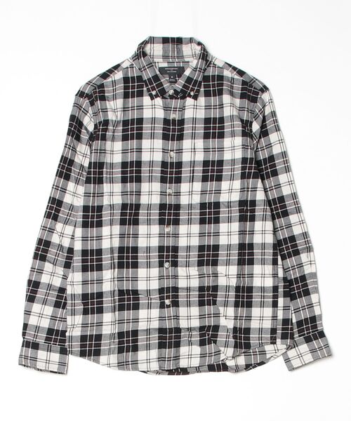 BANANA REPUBLIC FACTORY STORE（バナナリパブリック ファクトリーストア）の「BANANA REPUBLIC FACTORY STORE　　ライトウェイトフランネルシャツ（シャツ/ブラウス・メンズ・ブルー/ブラック系その他/ナチュラル/チャコールグレー/ブラウン系その他/インディゴブルー/チェック/ブラウン・S/M/L/XL）」の19枚目の写真