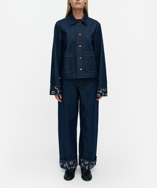 marimekko｜マリメッコのデニムジャケット（花柄・ボタニカル柄）通販