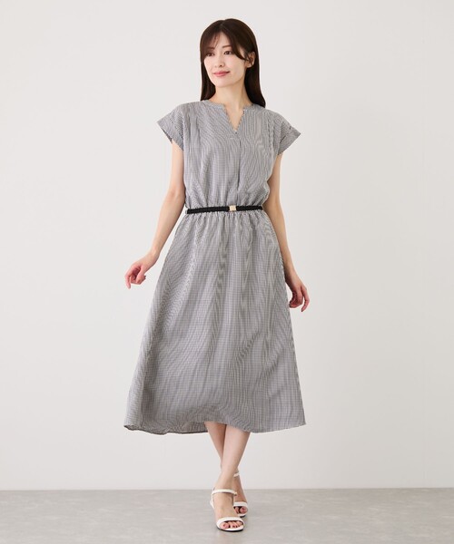 Jayro(ジャイロ)の「ベルト付きシャツワンピース(ワンピース・レディース・カーキ/ネイビー/ベージュ/ブラック系その他・M)」の5枚目の写真